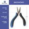 The Beadsmith Ergonomic Pliers, Chain Nose, Round Nose, Flat Nose, Bent Chain Nose & Semi-Flush Side Cutter – Extra-Fine Tips, Comfortable Ergonomic Grip & Double-Leaf Springs